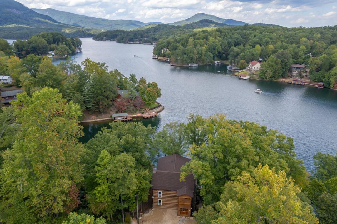 Russell'S Fort At White Oak Point: Historical Cabin On Lake Lure, Luxury, Direct Lake Access! Villa Екстериор снимка
