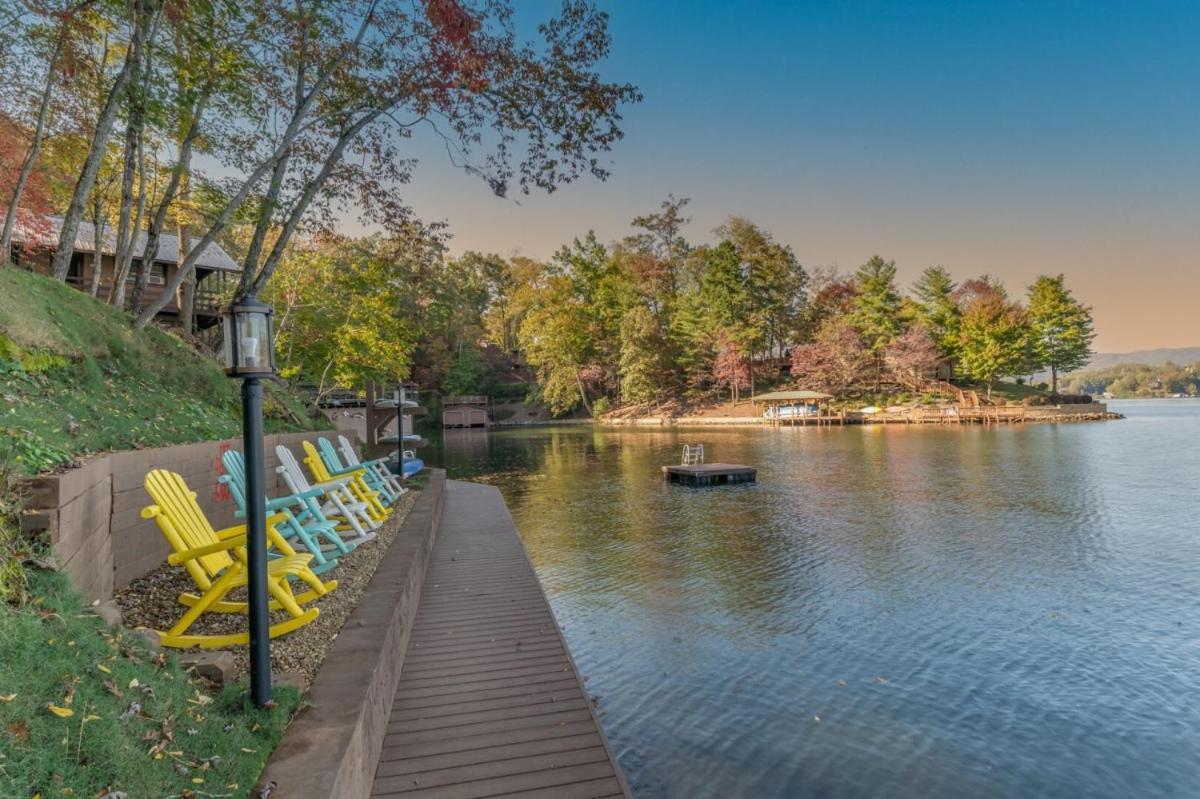 Russell'S Fort At White Oak Point: Historical Cabin On Lake Lure, Luxury, Direct Lake Access! Villa Екстериор снимка