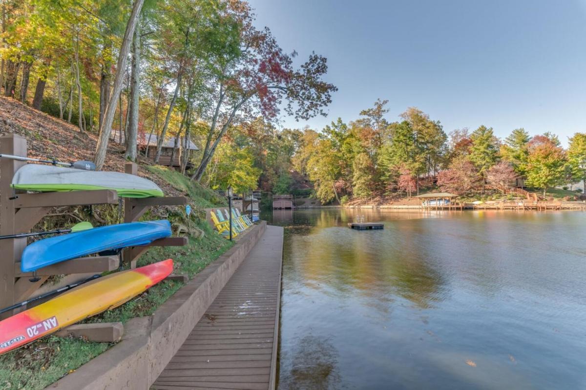 Russell'S Fort At White Oak Point: Historical Cabin On Lake Lure, Luxury, Direct Lake Access! Villa Екстериор снимка