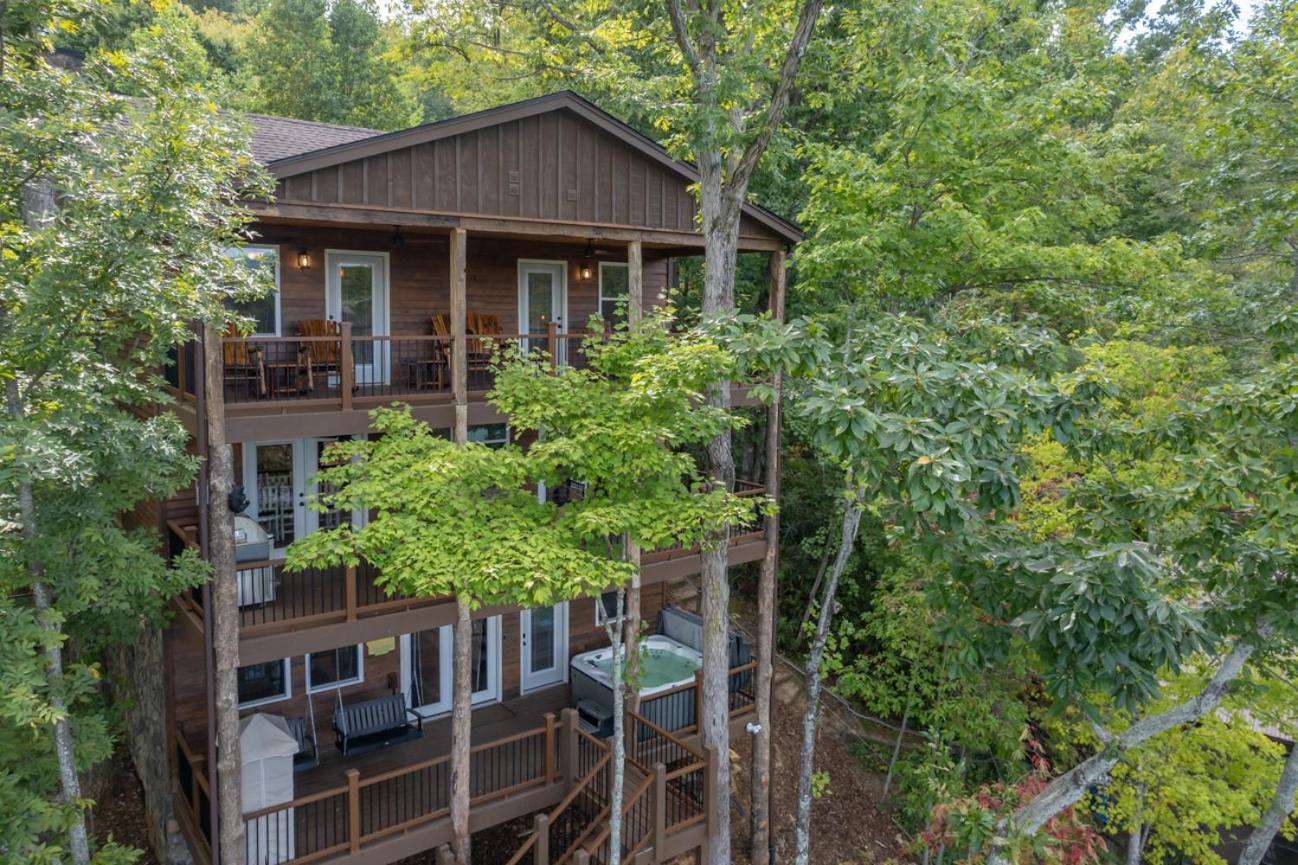 Russell'S Fort At White Oak Point: Historical Cabin On Lake Lure, Luxury, Direct Lake Access! Villa Екстериор снимка
